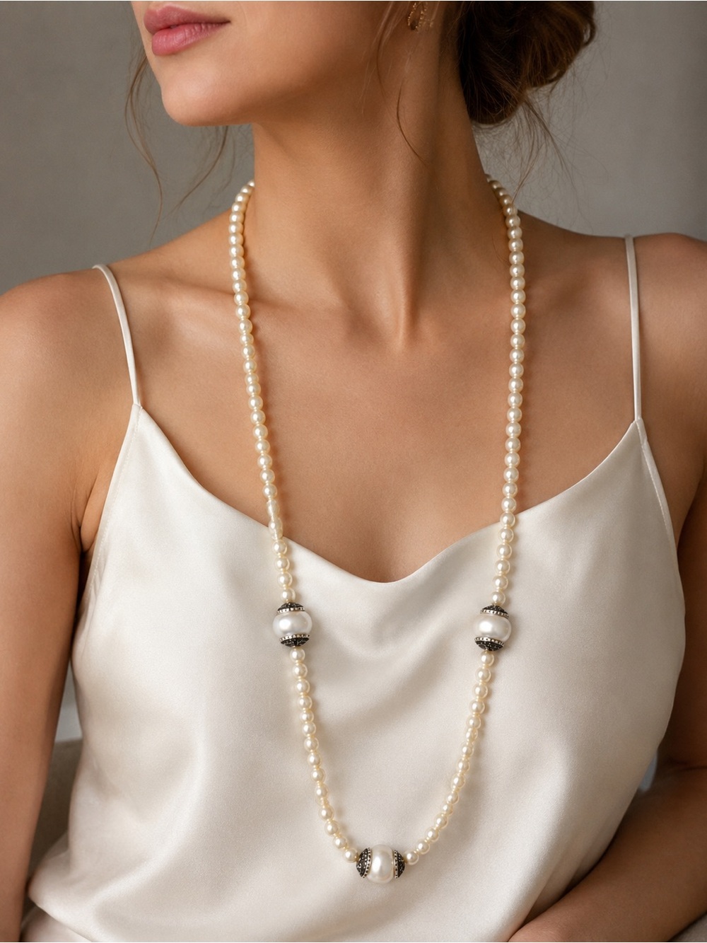 Freshwater Pearl Statement Necklace Baroque Pearl Handmade Jewelry